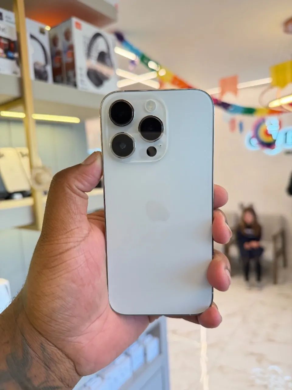 iPhone 14 Pro 256Gb Branco 75% - Loja Fisica - Celulares e
