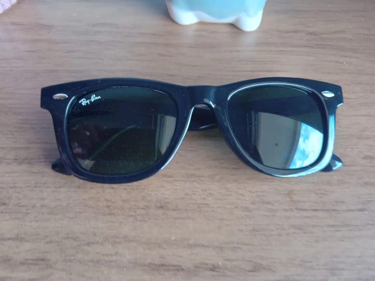 ÓCULOS RAY BAN LENTE VERDE PEQUENO USADO
