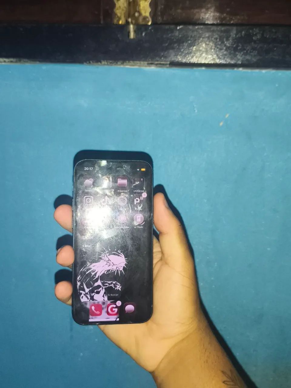 Vendo iPhone 13 mini em ótimo estado(100% de saúde de bateria) - Foto 4