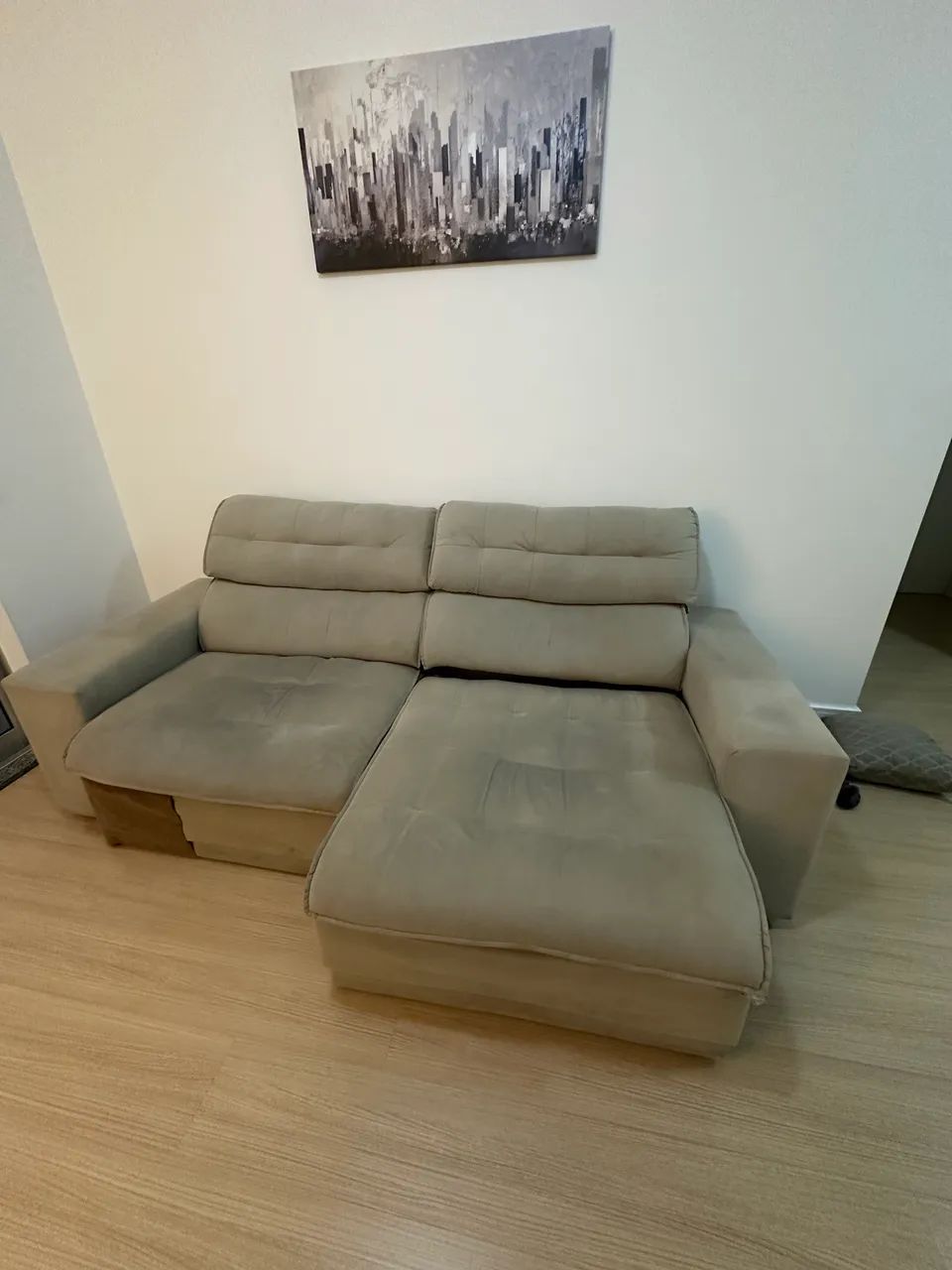 Sofá retrátil reclinável usado - Foto 5