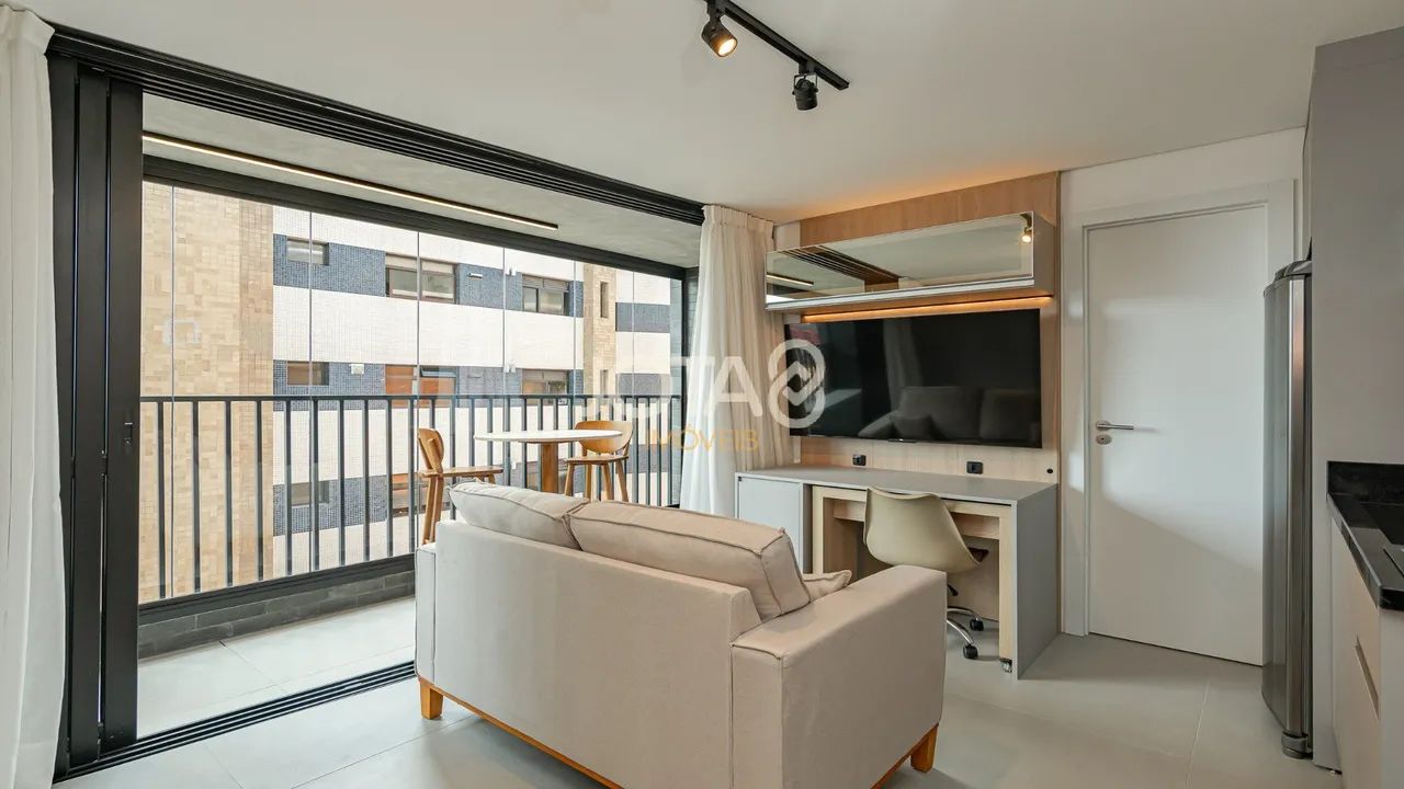 STUDIO MOBILIADO E COM VAGA NO BATEL Studio Novo E Com Vaga No Batel - Foto 2