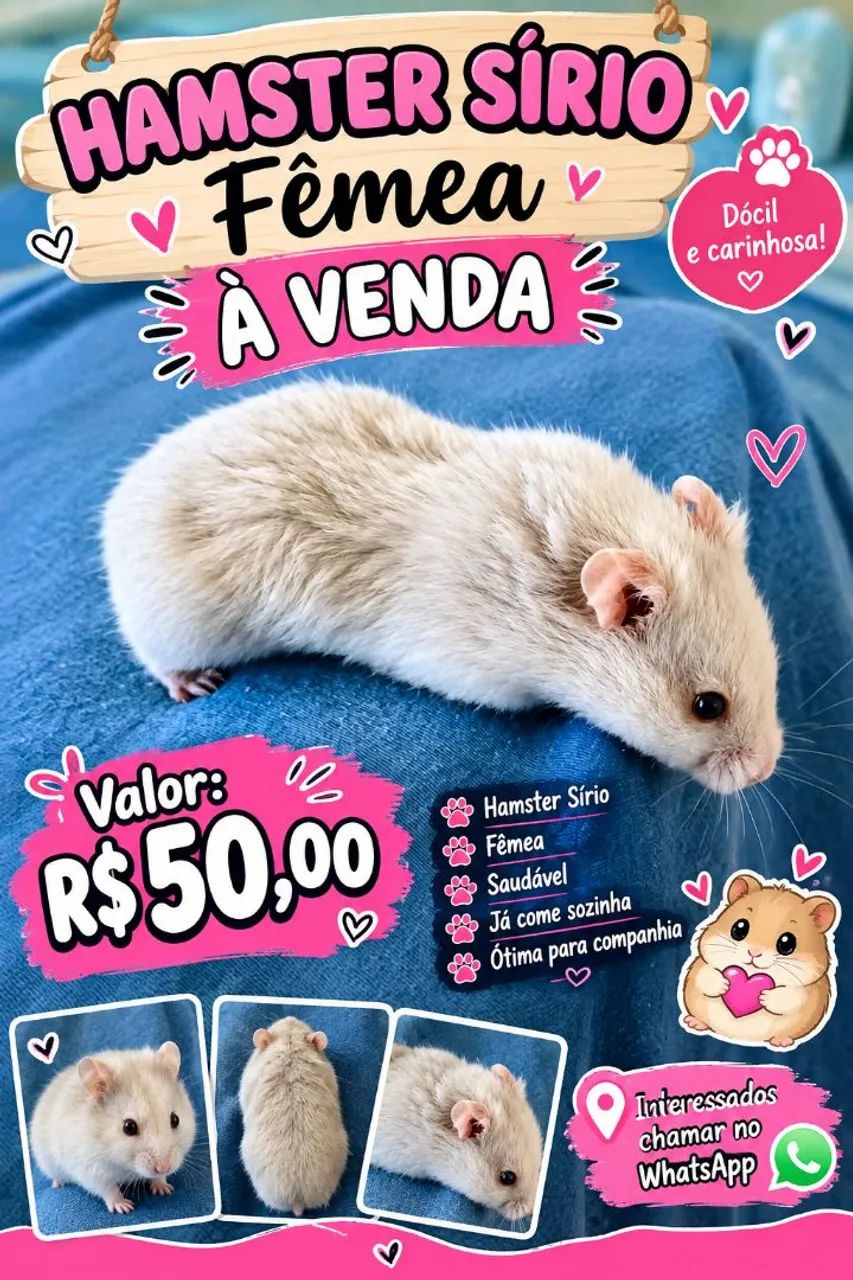 Hamster sírio  - Foto 3