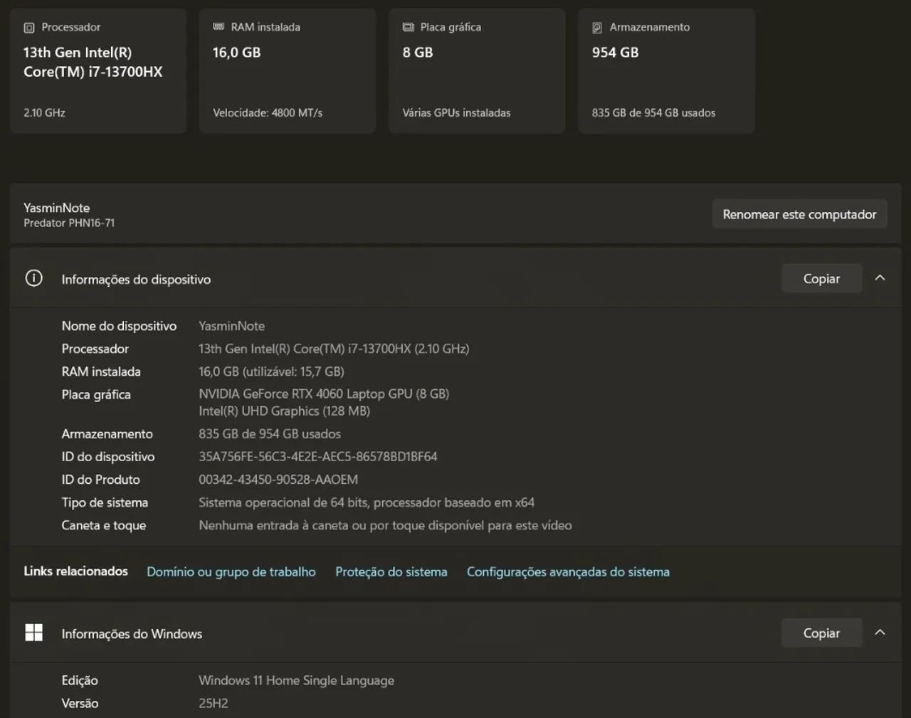 Notebook Gamer Acer Predator Helios Neo 16 - Foto 3