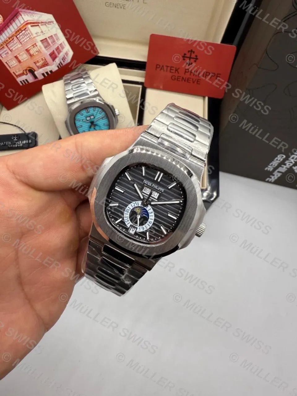 Patek Philippe Fases da Lua Completo Com Caixa Várias Cores - Foto 5
