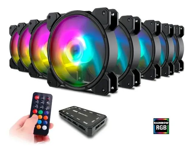 V/T controladora + 8 fans PC