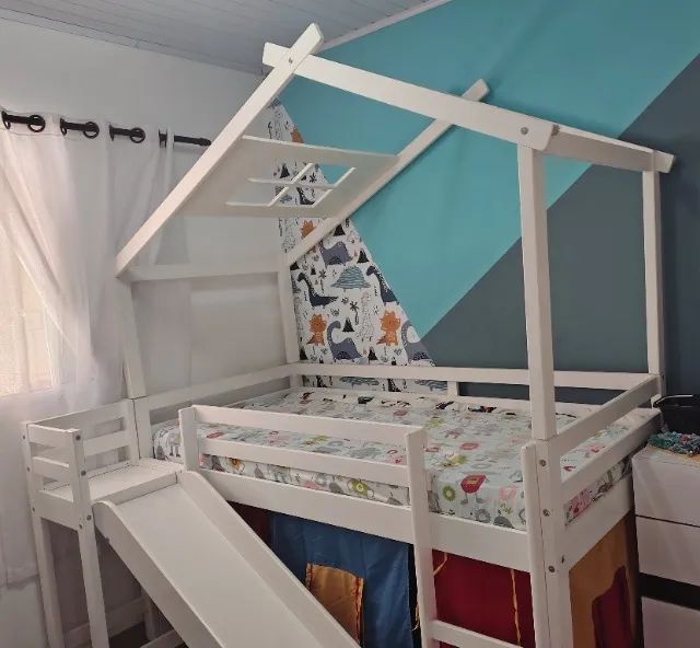 Cama infantil casinha com escorredor  - Foto 4