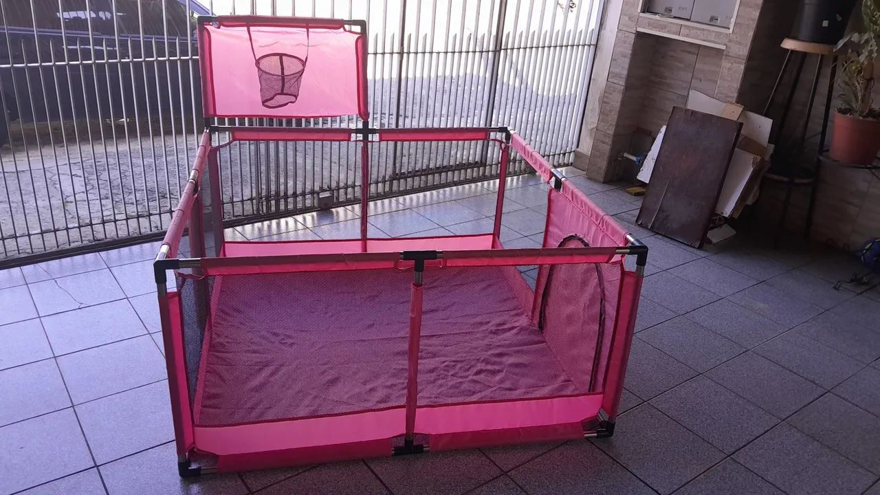 Cercadinho para bebe com mini cesta de basquete  - Foto 5