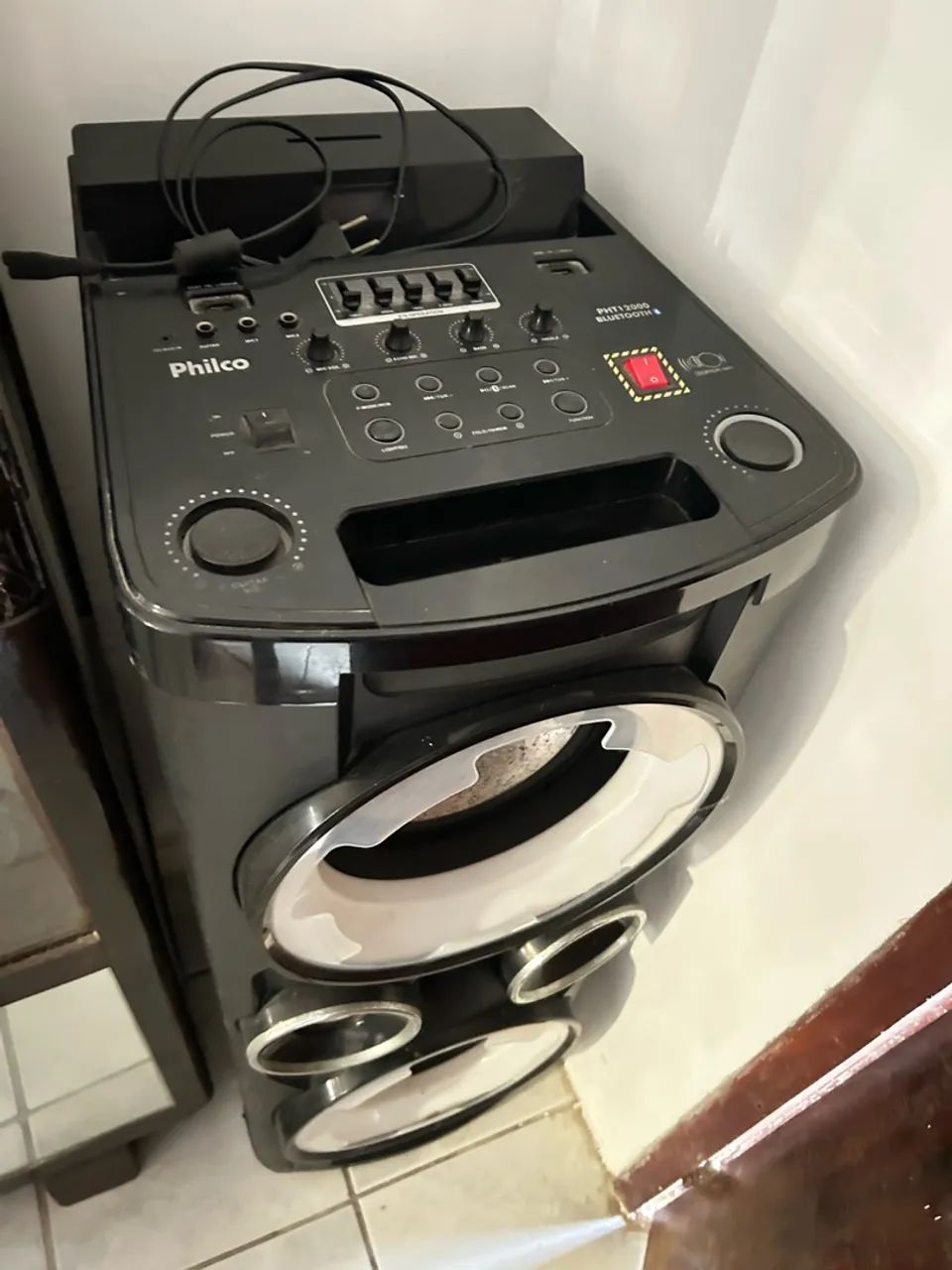 Caixa de som 1000wts Philco
