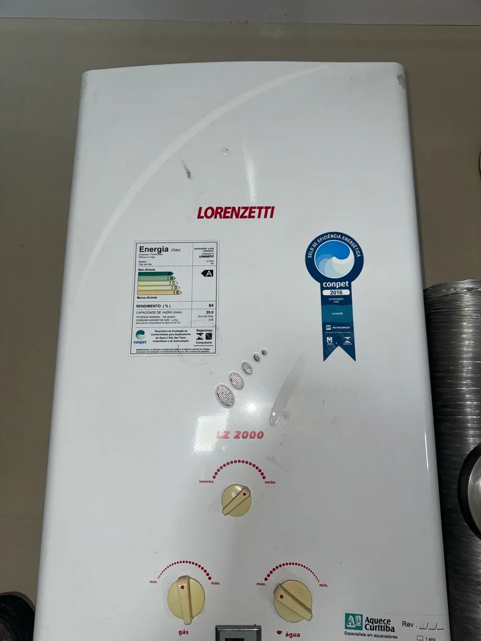 Aquecedor a gás 