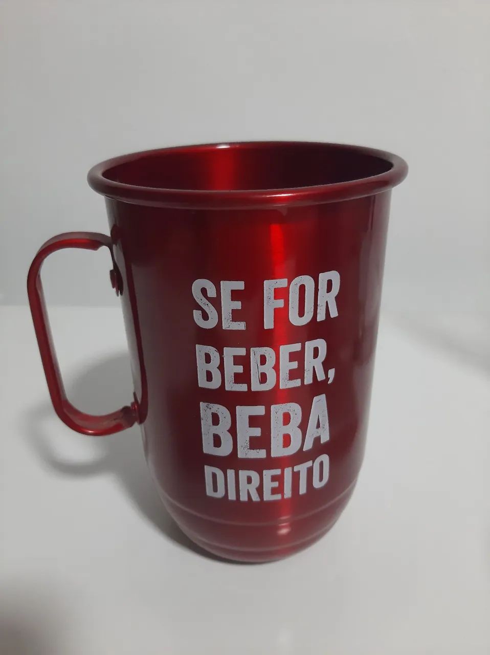 Caneca de alumínio vermelho - Direito IBMEC
