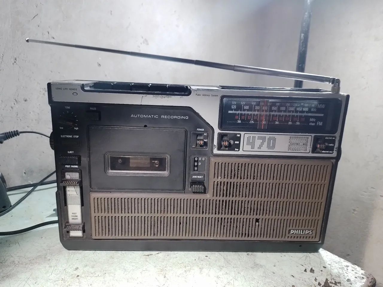 Rádio gravador Philips ar 470 (sucata) 