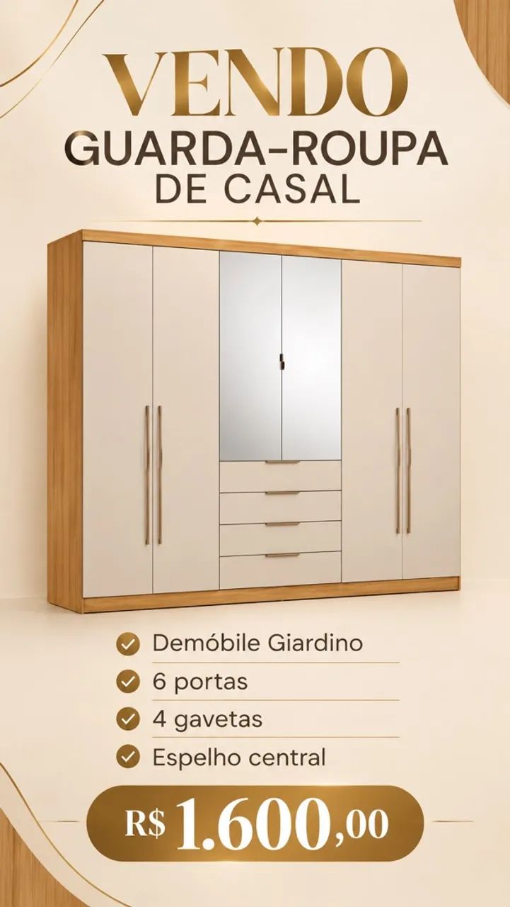 GUARDA ROUPA DE CASAL