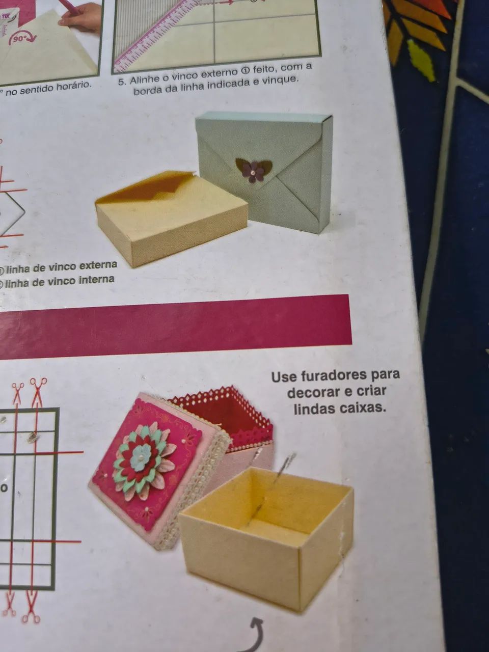 Base para vinco - embalagem, artesanato 