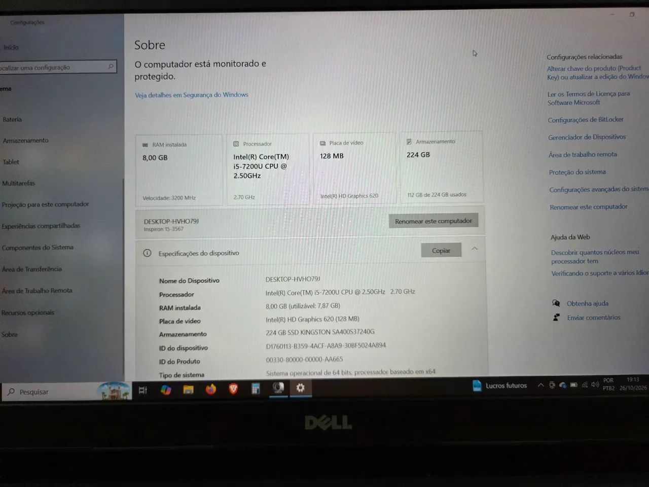 Notebook Dell inspiron 15 I5 - Foto 4