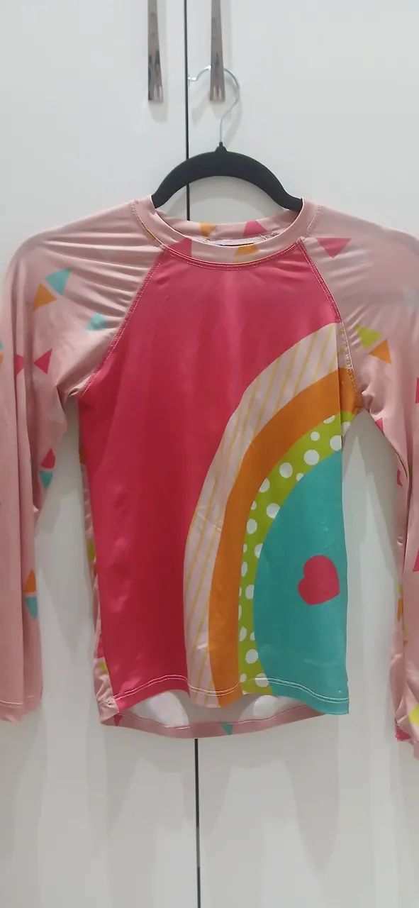 Blusa manga longa panda pool, protege do sol com qualidade e confortável 
