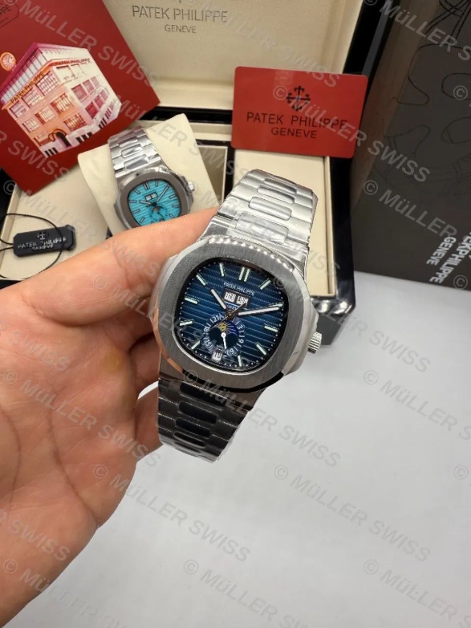 Patek Philippe Fases da Lua Completo Com Caixa Várias Cores - Foto 4