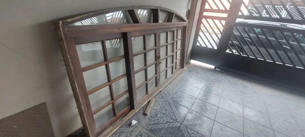 Janela Antiga de Madeira Vintage Raridade Bom Estado Linda Clássica - Foto 4