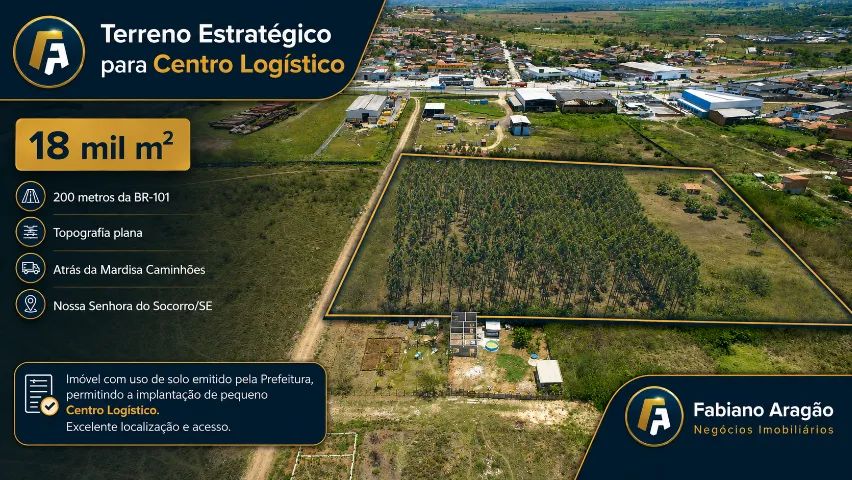 Terreno Comercial e Logístico - 18.000 m², a 200 metros da BR-101 em Socorro - Foto 3