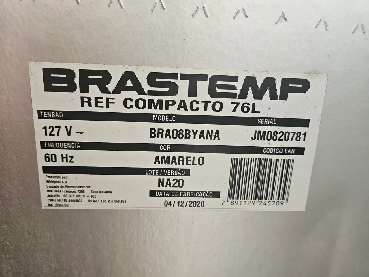 Frigobar brastemp retro envelopado creme/branco e rosegold - Foto 5