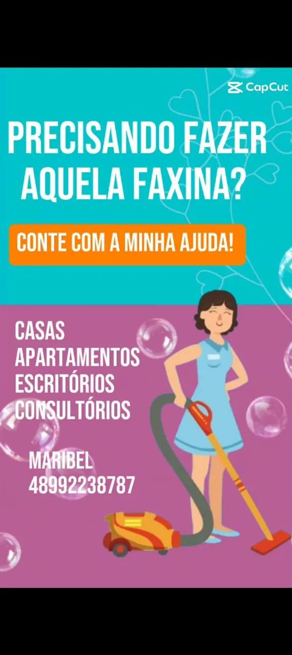 Faço faxinas 