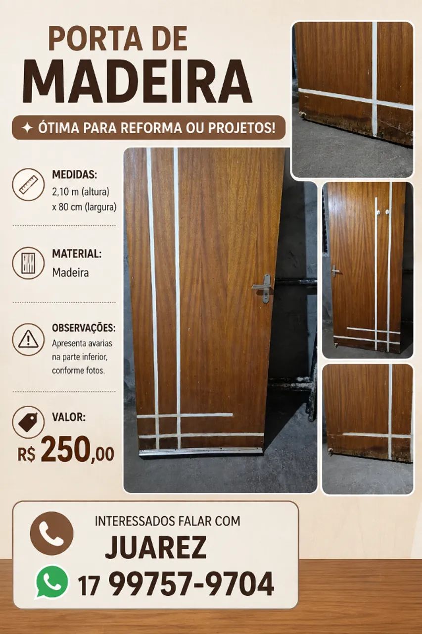 Porta madeira 