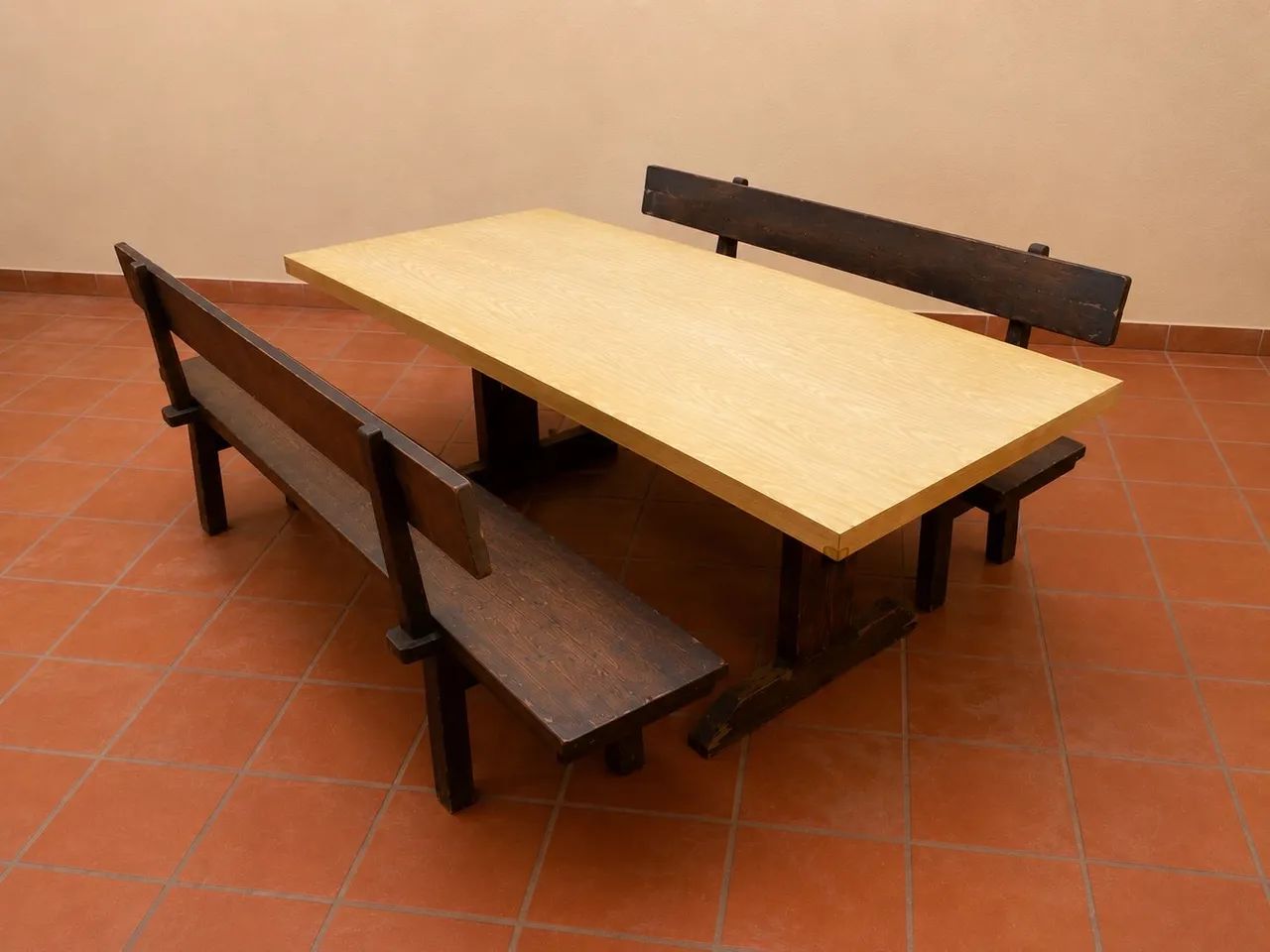 Mesa de churrasco com bancos - Foto 3