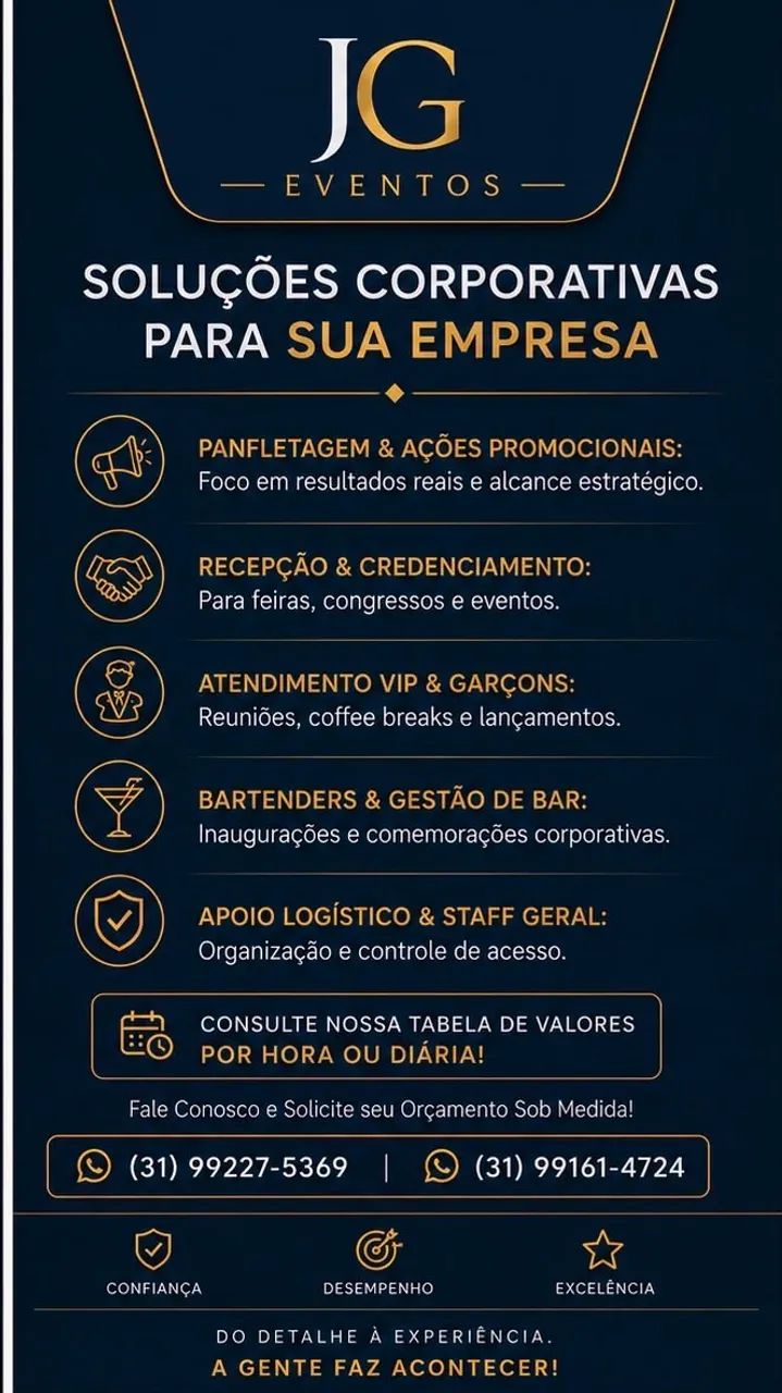 Staff Completo para Eventos: Garçons, Churrasqueiro, Bartender e Recepção - JG Eventos - Foto 3