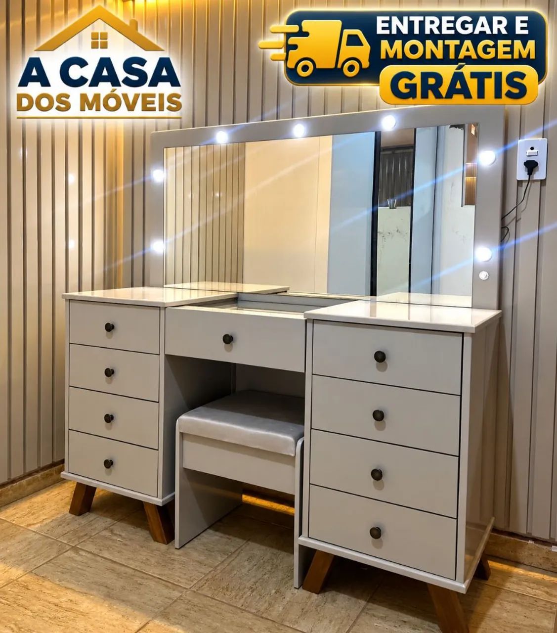 Penteadeira Eloá com banqueta 