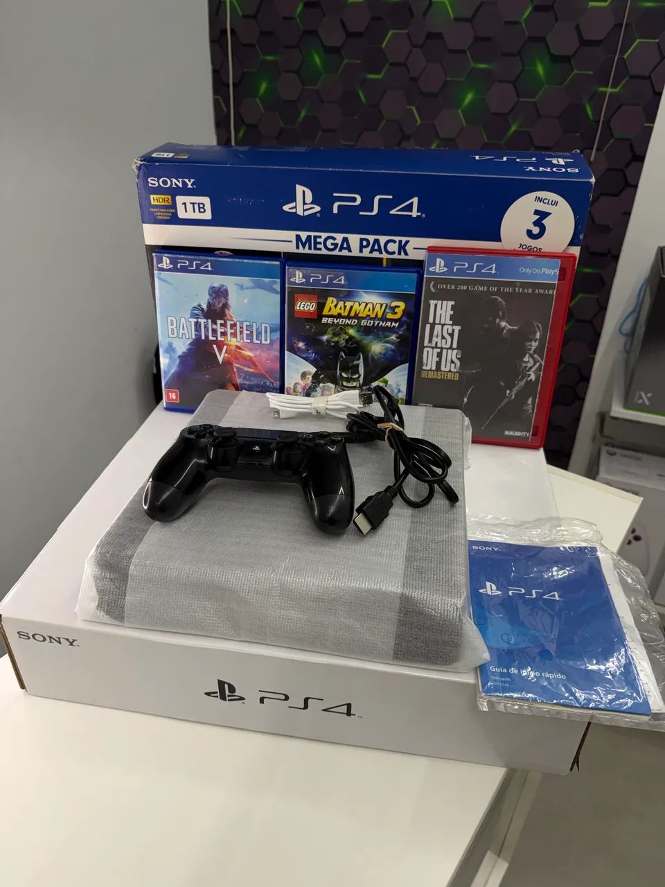 PS4 SLIM 1TB COMPLETO - Foto 2