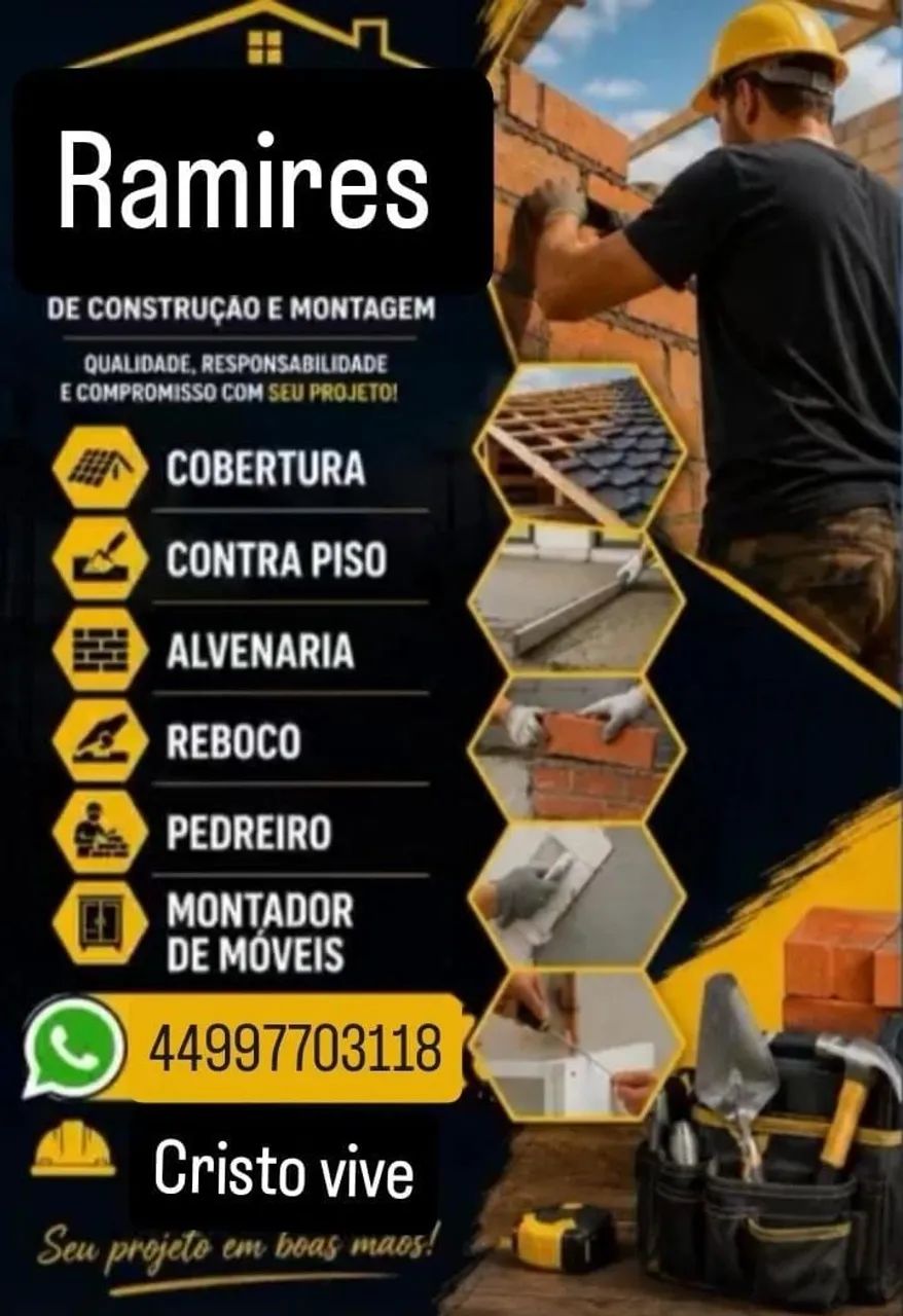 Pedreiro e montador de móveis 