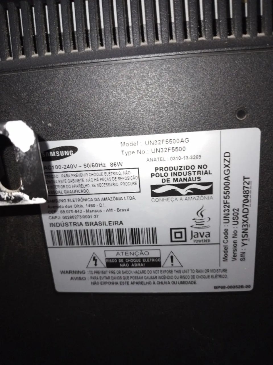 TV Samsung smart 32 polegadas com defeito  - Foto 4