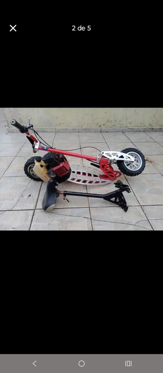 Patinete dobrável motorizado 2 tempos  - Foto 2