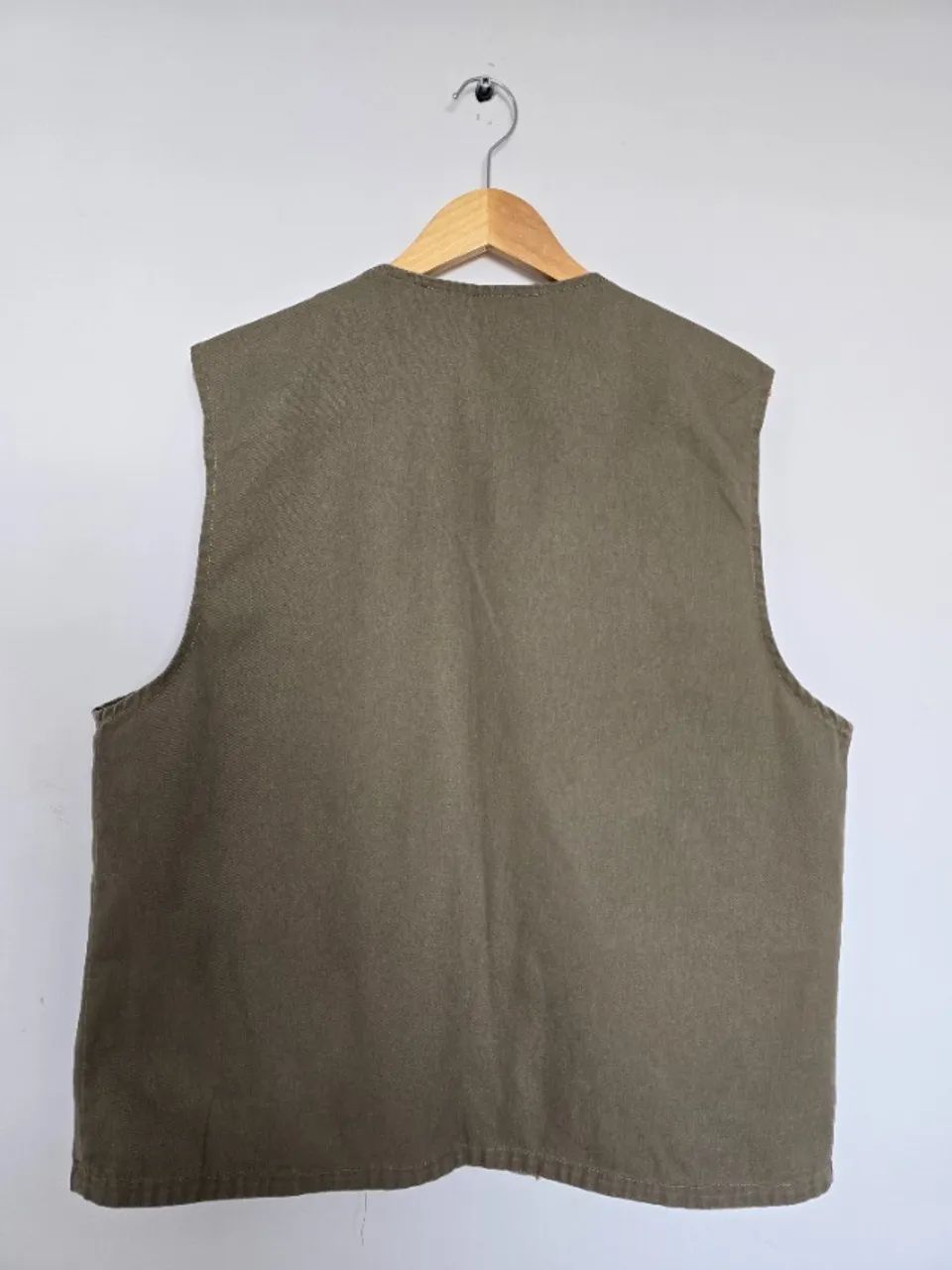 Colete de Sarja com Zíper e 4 Bolsos com velcro - Foto 2