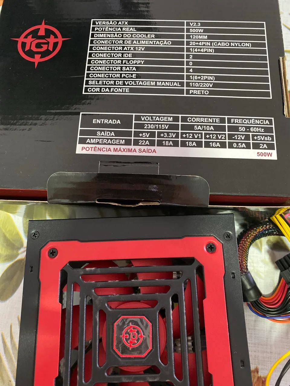Fonte TOMAHAWK 500W (apenas 9 meses de uso, em perfeito estado) - Foto 3