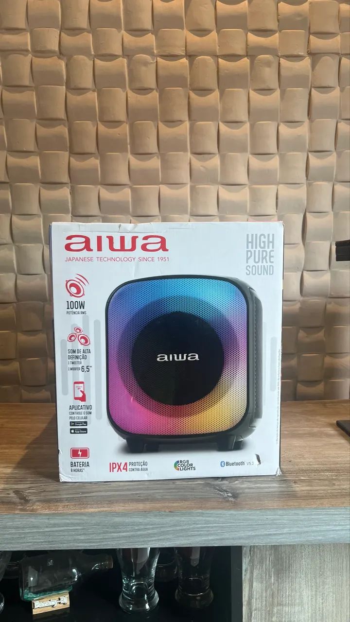 Caixa de som AIWA  - Foto 4