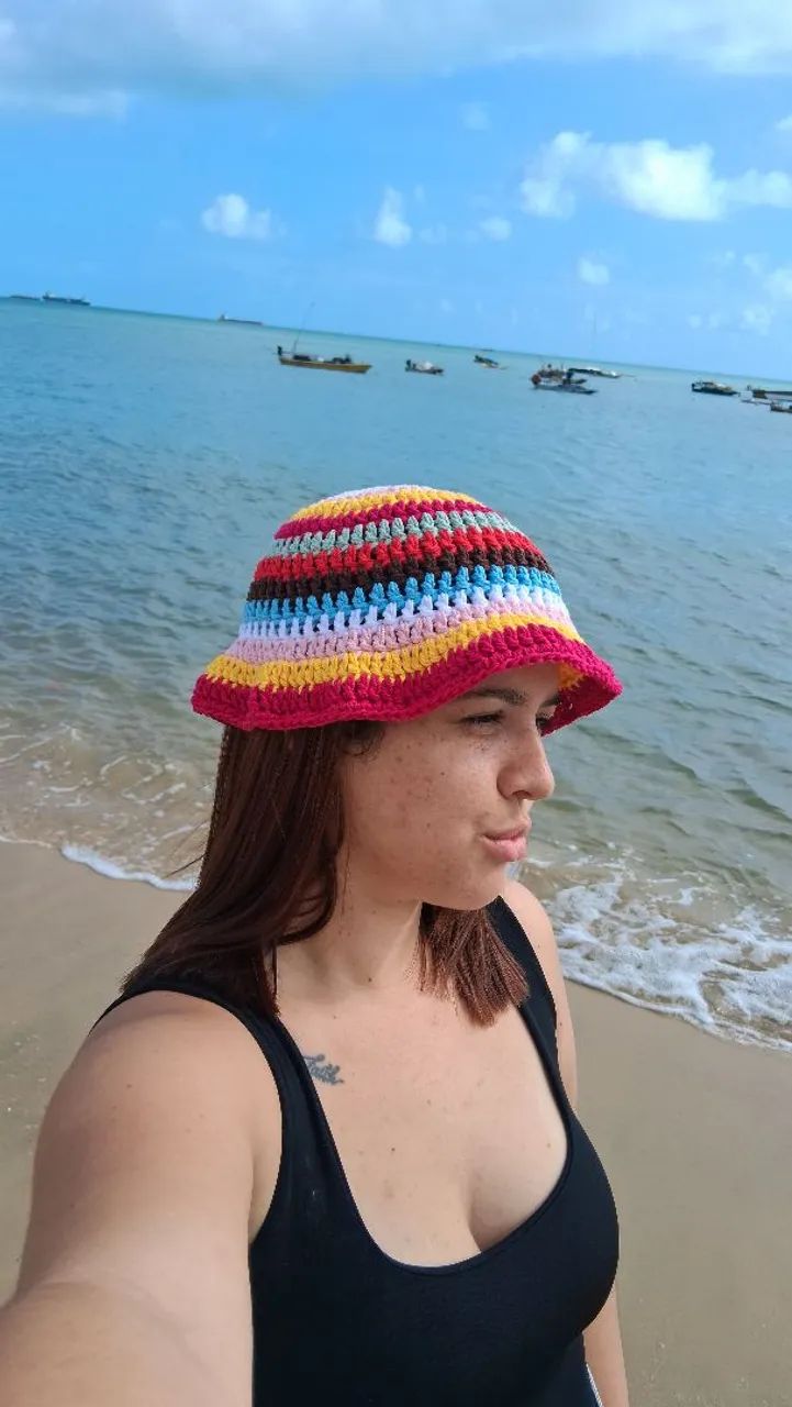 Bucket de crochê 