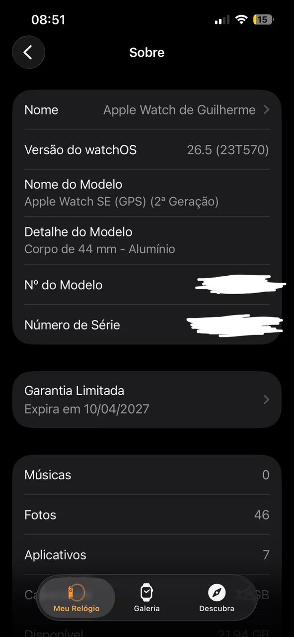 Apple Watch SE 2ª Geração 44MM - Foto 5