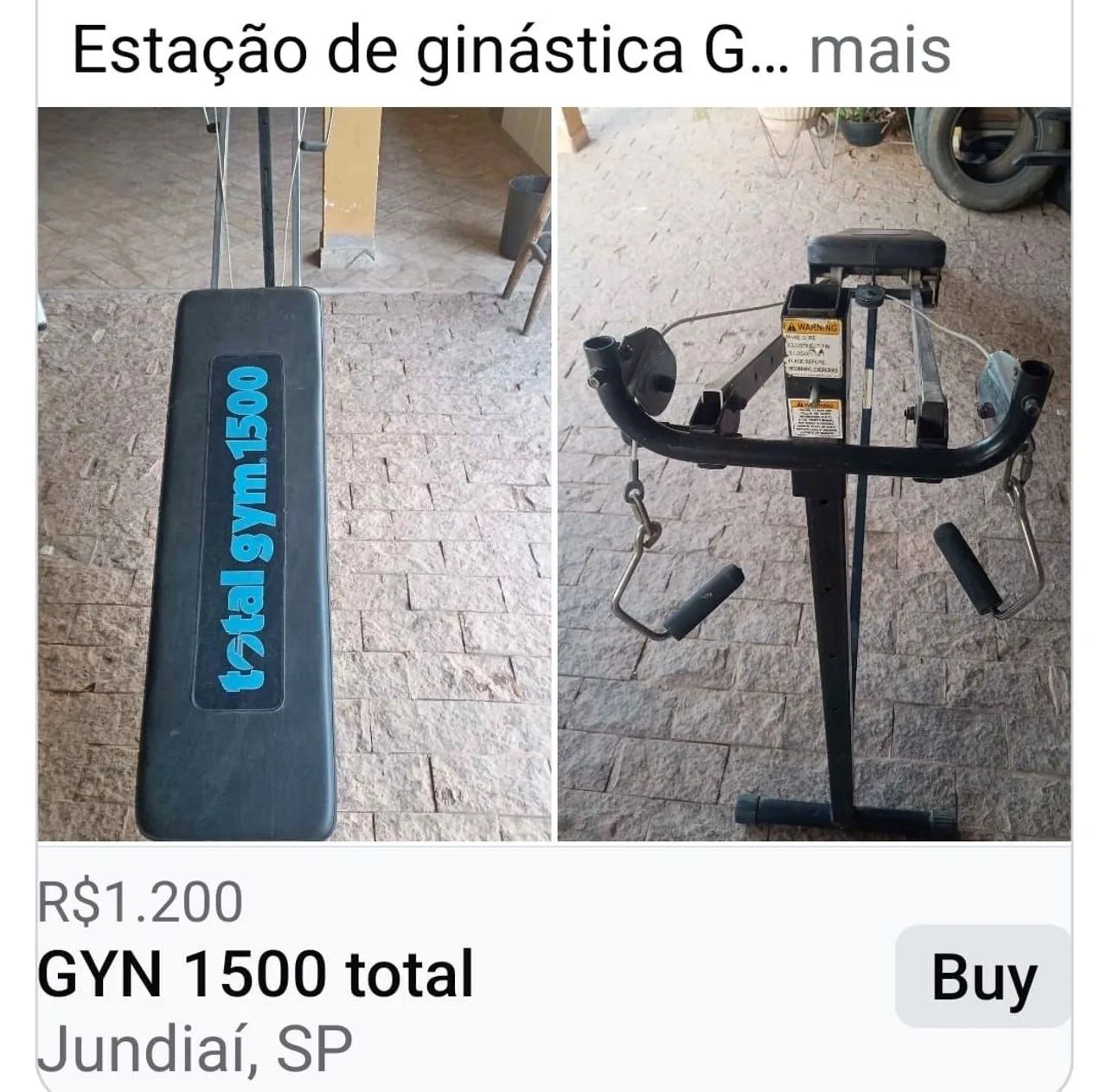 Aparelho de ginástica 