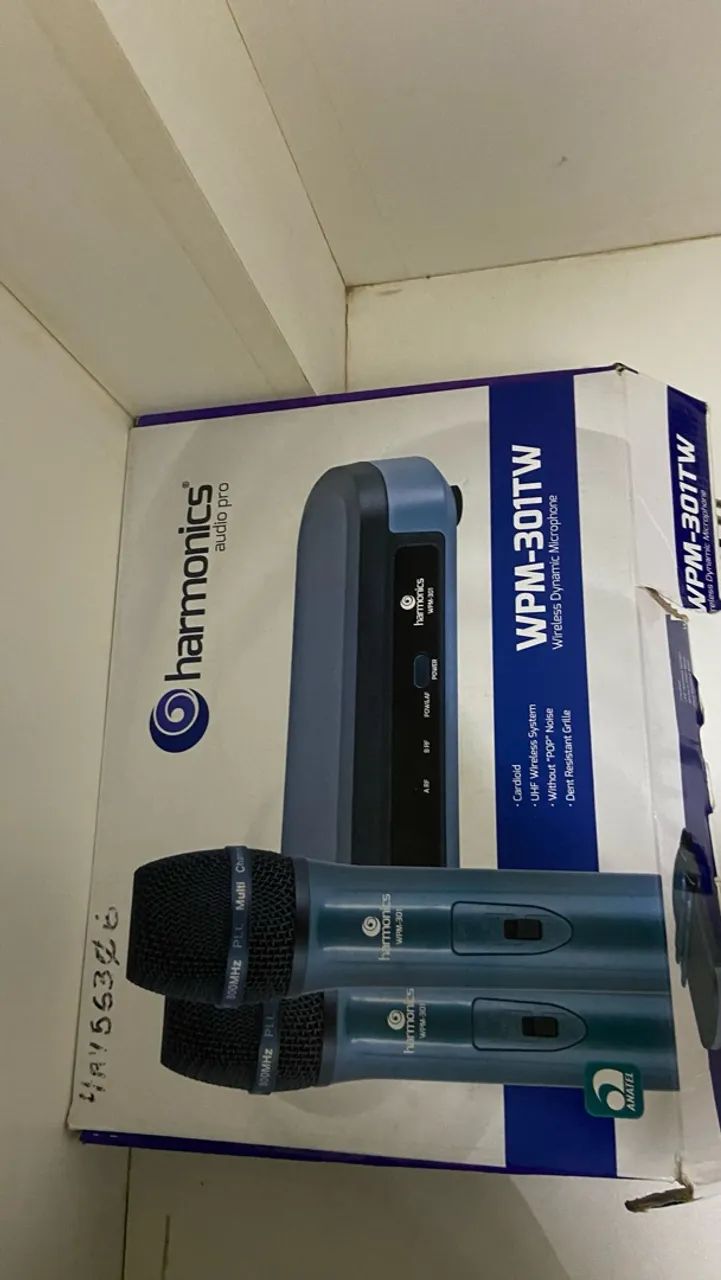 Microfone harmonics audio pro WPM-301TW