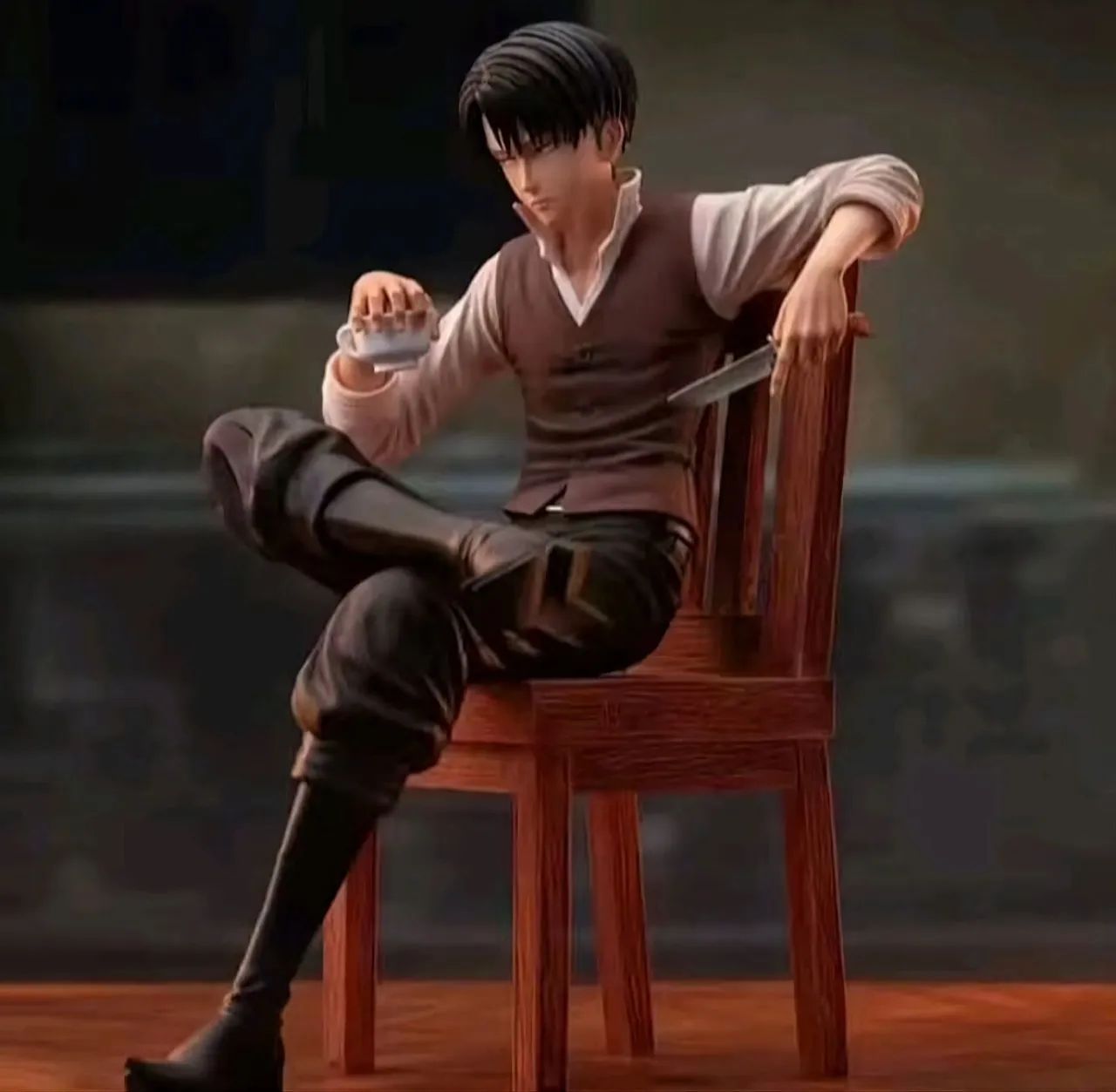 Action Levi Ackerman Attack on Titan  Raro Bandai - Foto 5