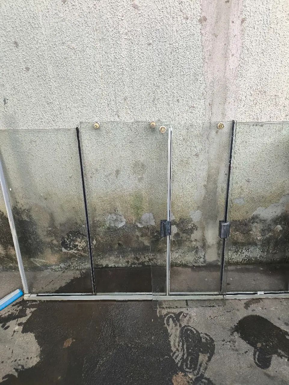 Porta e janela de blindex 