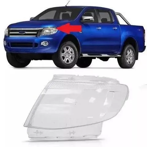 Lente Farol Ford Ranger 2013 2014 2015 Esquerdo