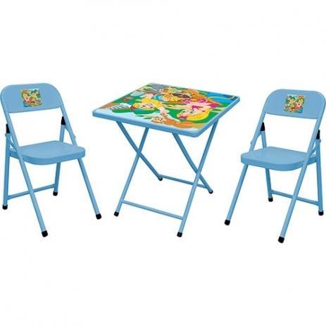 Mesa infantil dobrável com 2 cadeiras *nova na caixa