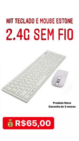 Kit teclado e mouse Estone 2.4 G Sem fio