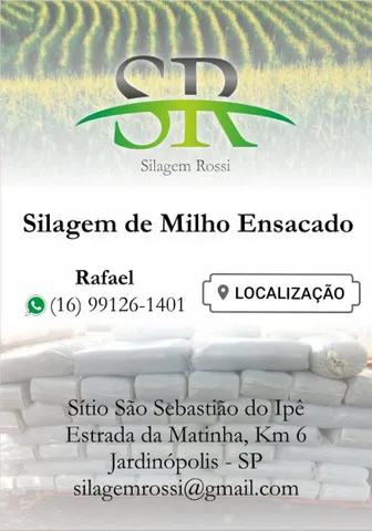 Silagem de milho ensacado - Jardinópolis SP