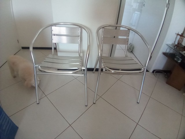 2 Cadeiras de aluminio. - Foto 2