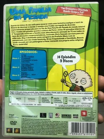 DVD Uma Família da Pesada Quinta Temporada Family Guy - Foto 3