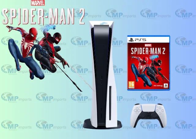 Console Sony PlayStation 5 Standard Edition + Jogo Marvel's Spider Man 2 PS5  Mídia Digital