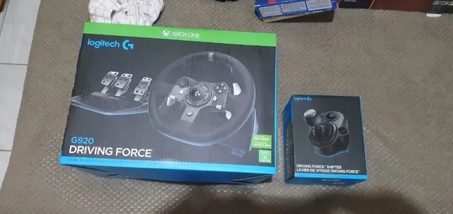 Volante Logitech G920 + Câmbio Driving Force Shifter P/ Xbox