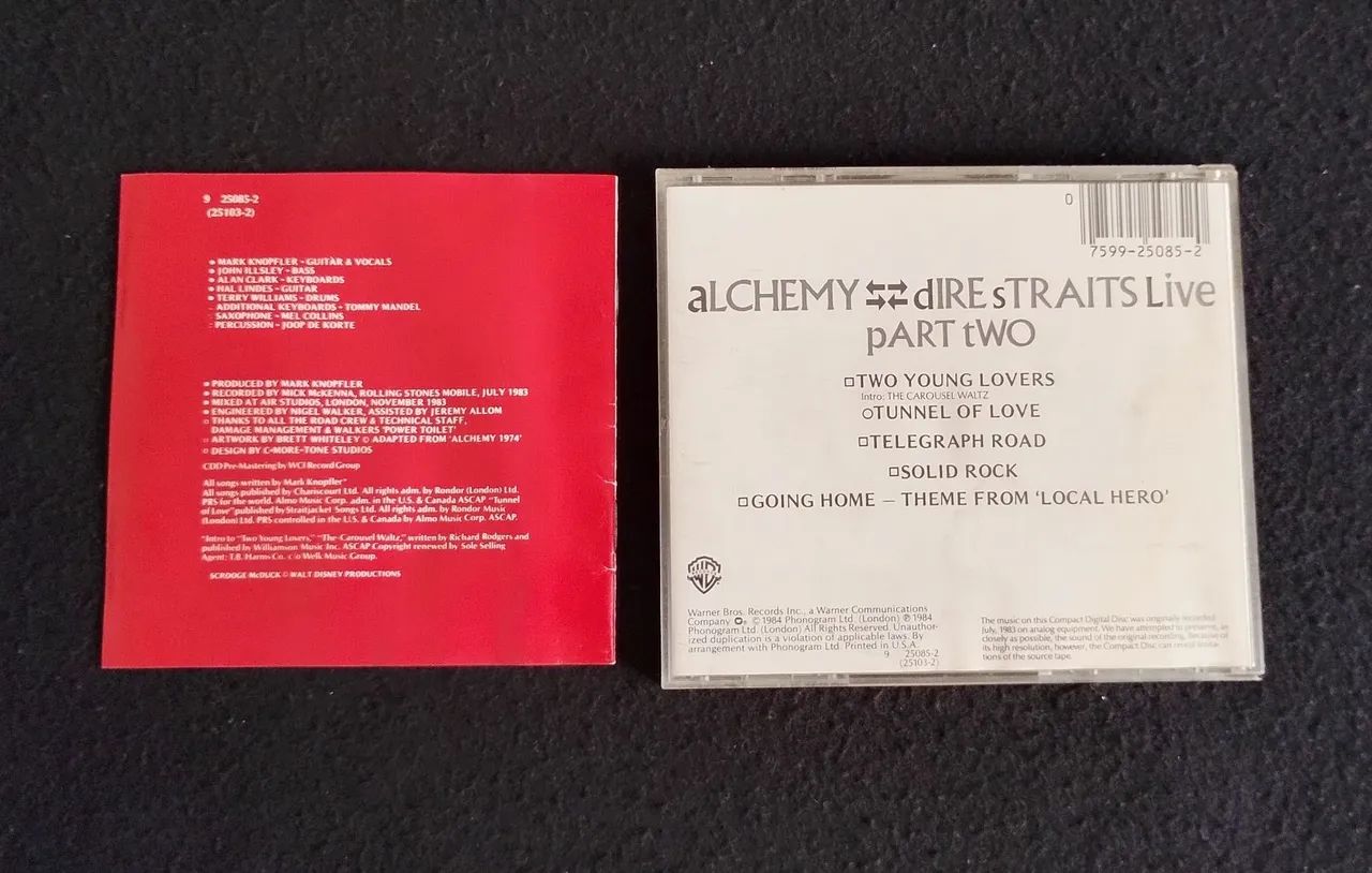 CD Dire Straits Alchemy Live (parte dois) Importado Warner1984 - Foto 4